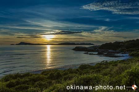 阿波連園地の夕日