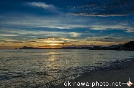 阿波連園地の夕日
