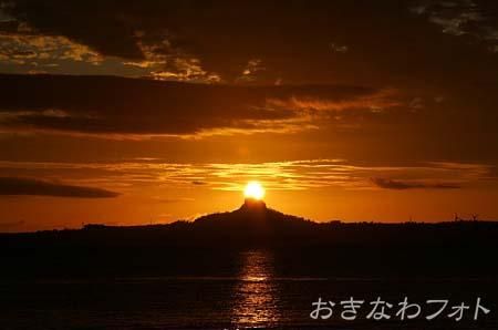 タッチューに沈む夕日