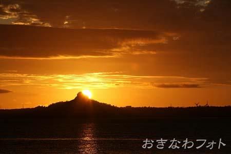 タッチューに沈む夕日