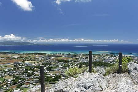 城山頂上から
