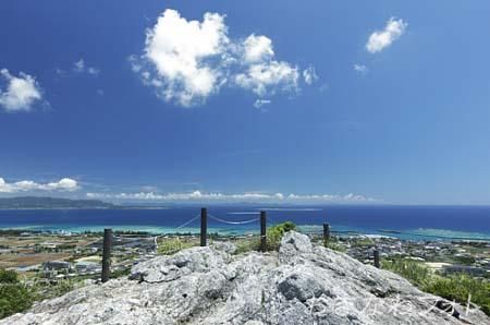 城山頂上から