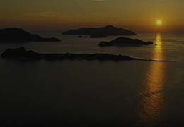 座間味島の夕日