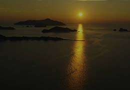 座間味島の夕日