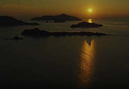 座間味島の夕日