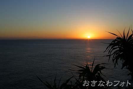 夕日と台湾