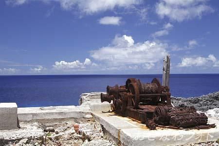 燐鉱石貯蔵庫跡