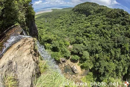 滝上からの眺め